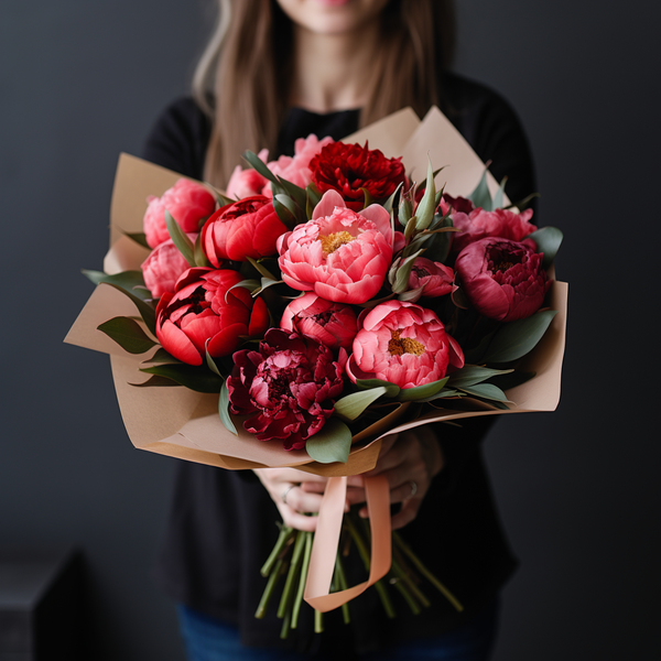 Embrace Elegance: The Beauty of Adelaide's Coral Charm Peony Bouquet