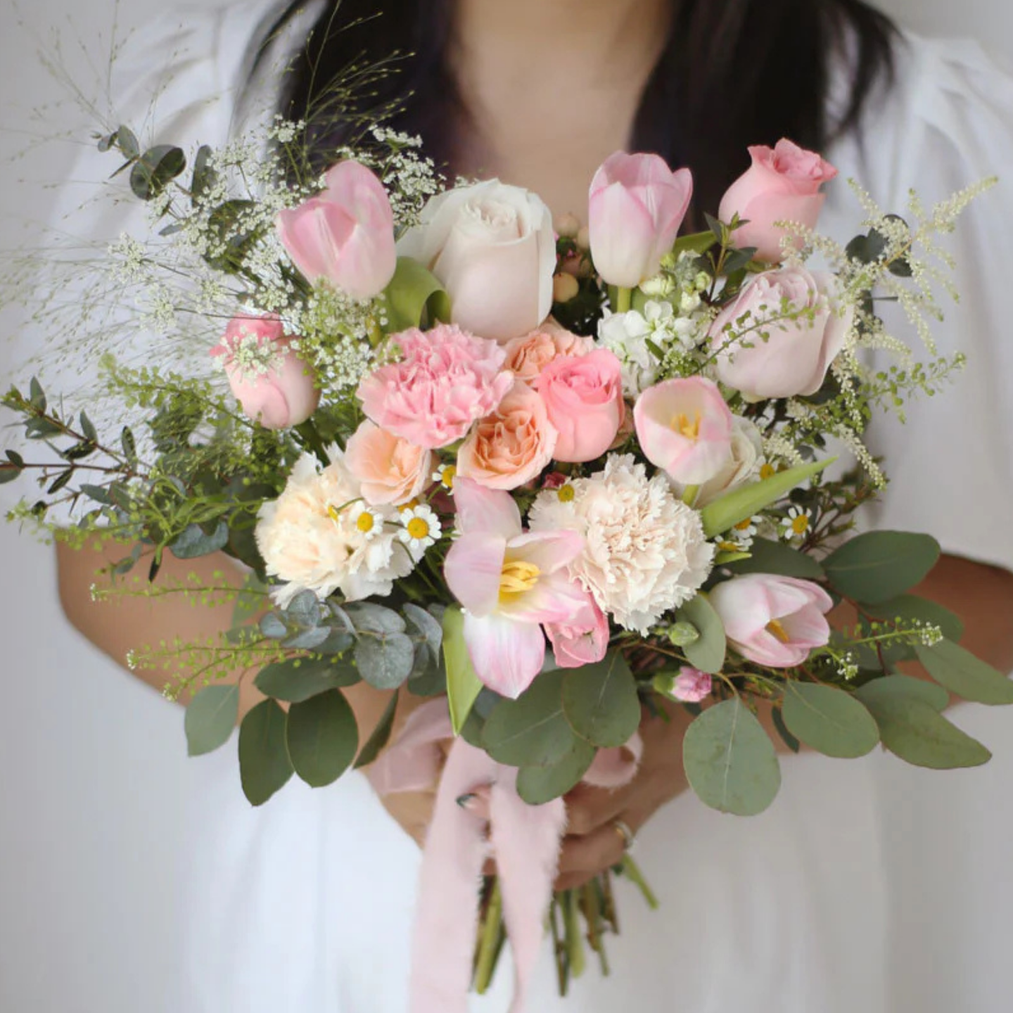 Wedding Bouquet Pink Lake Bird