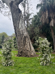 Baby's Breath Half Way Arch
