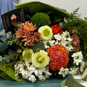 Orange Bouquet of Scarlett Joy and Warm Wishes