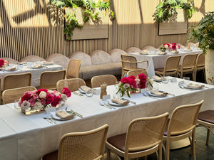 Pink Roses Modern Tablecenterpice