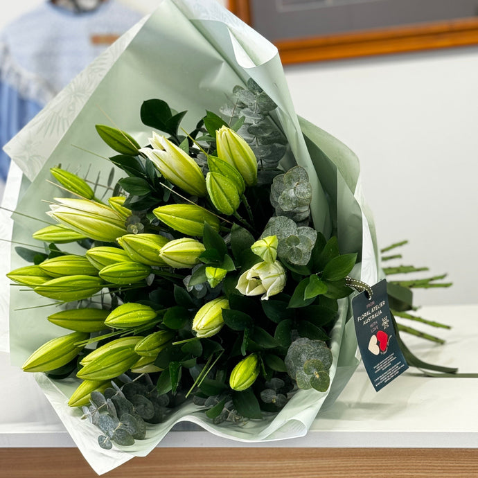 Adelaide White Lilies Bouquet