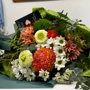 Orange Bouquet of Scarlett Joy and Warm Wishes