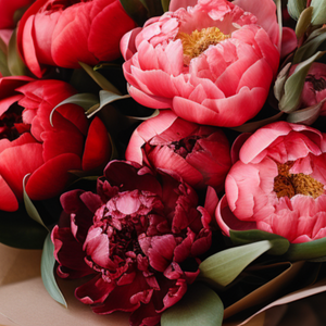 Pink peonies