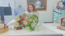 Load and play video in Gallery viewer, Video showcasing the creation of the Adelaide Native Bouquet Large Size, featuring a diverse array of fresh, native wildflowers artfully arranged by Natasha Bezverkha of Floral Atelier Australia.
